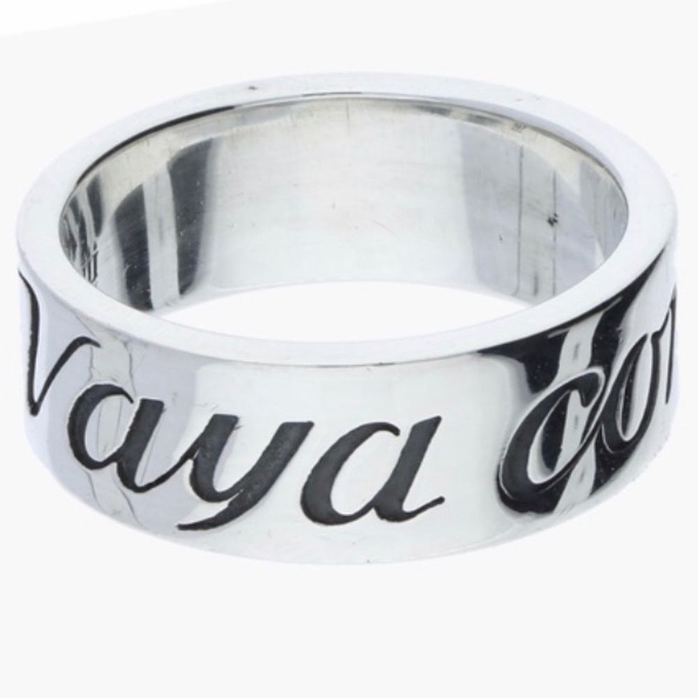 Discontinued James Avery Vaya con Dios ring